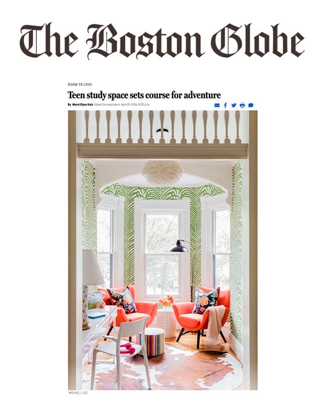 Elizabeth Home Decor and Design featured in The Boston Globe