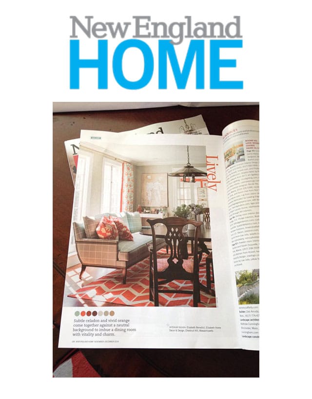 Elizabeth Home Decor and Design featured in New England Home