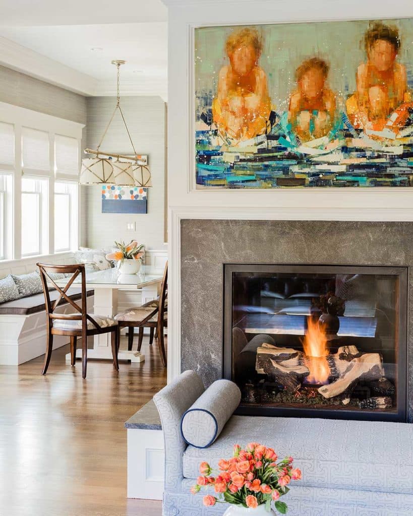 Boston Interior designer Elizabeth Benedict Project West Newton MA - Residential interior design