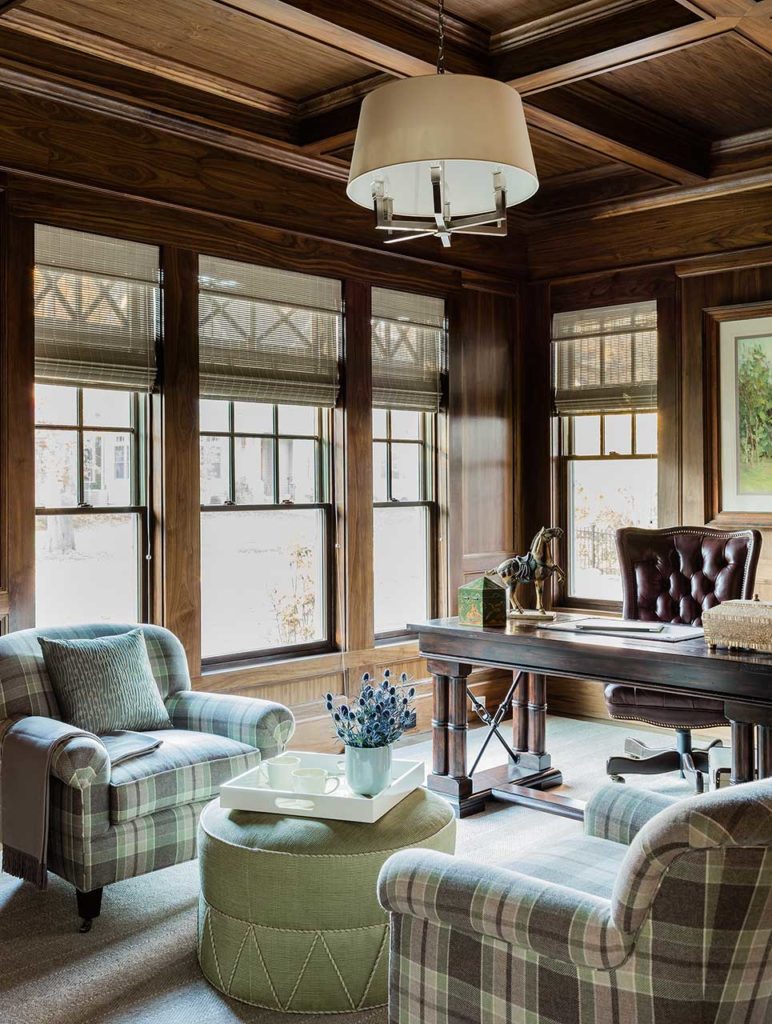 Boston Interior designer Elizabeth Benedict Project West Newton MA - Residential interior design - Home office