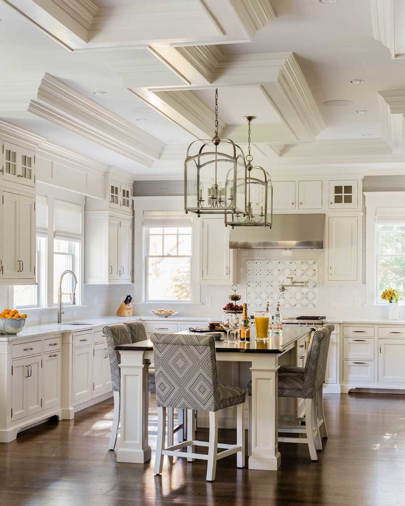 Boston Interior designer Elizabeth Benedict Project West Newton MA - Residential interior design - Kitchen design